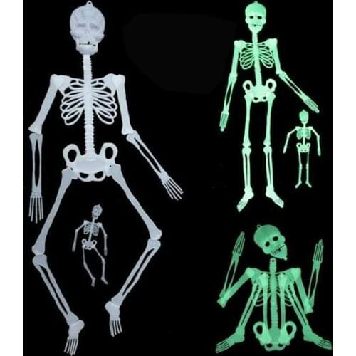 Halloween Decoration props Horror Luminous Skeleton Movable Skull Hanging Decor Outdoor Yard Glow Evil Party Halloween eve decor