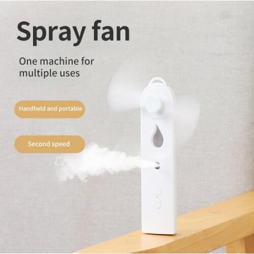 Mini Handheld Fan With Mister USB Nano Spary Diffuser Fold Air Humidifier Ventilador Portable 500Mah Battery Rechargeable Silent