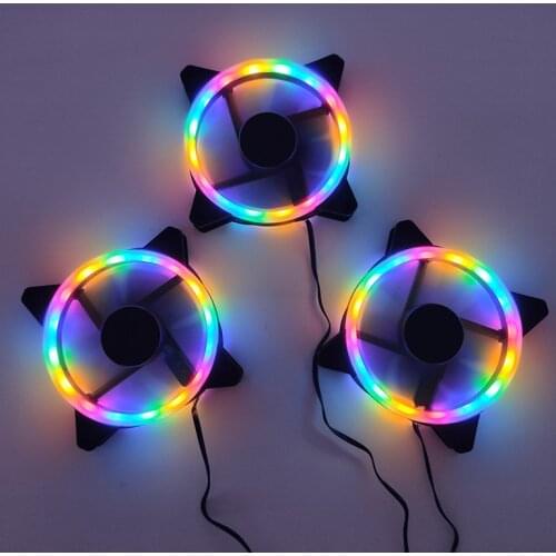 Fan Size 120*120mm Fan use for Radiator Computer Case with Automatic A-RGB fixed light