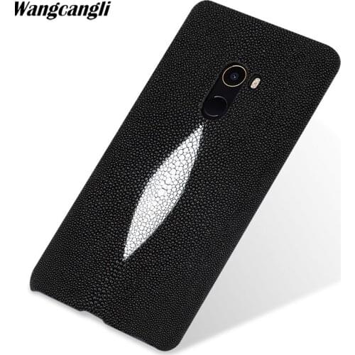 Luxury pearl half-pack mobile phone case mobilephone For Xiaomi Mi MIX 2 case Custom pearl leather phone case