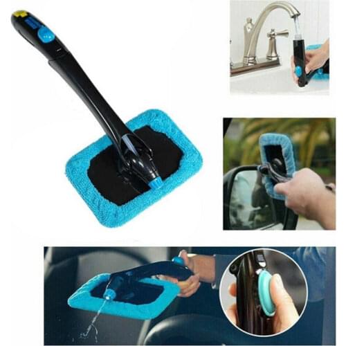 Car Water Spray Cleaning Brush Windshield Rotating Fog Folding Cleaning Brushes Glass Window Car Windscreen wash