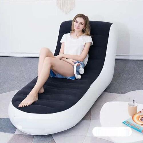Modern One Seat Portable Inflatable Sofa High Quality Single Outdoor Garden Bed Tatami Simple Folding Lazy Seatings Chair
