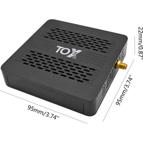 TOX1 Android- 9.0 4GB 32GB WiFi Smart TV Set-Top Box Quad-Core Media Player