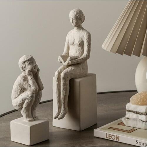 European-style Ceramic Figure Sculpture Decorations Home Furnishing Portrait Decorations Living Room Porch Art Decorations