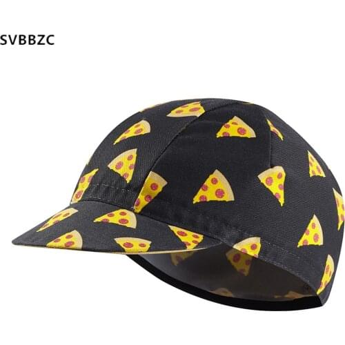 Pizza Cycling Caps Bike Hat Ciclismo Bicicleta Pirate Headband Cycling Cap Bicycle Helmet Wear Cycling Hat Sun UV Sports Hat