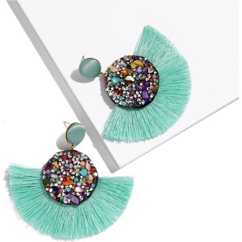 Tassel Earrings for Women Bobo Jewelry Fashion Vintage Round Drop Dangle Earrings Accesorios Mujer Boucle D'oreille Femme Gift