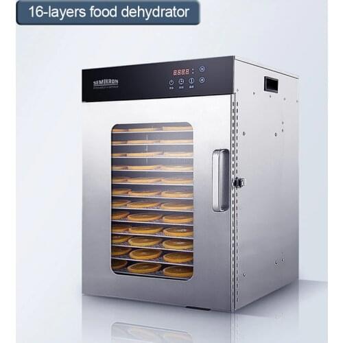 16-layers food dehydrator vegetable fruit dryer Stainless steel commercial food drying machine for seafood/tea/chicken ect. 220v