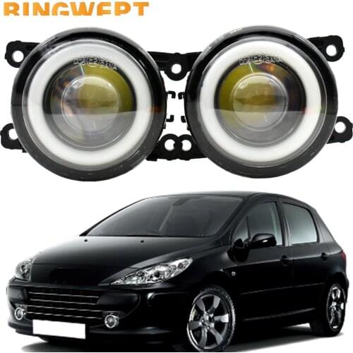2 Pcs Fog Light Car LED Fog Lamp DRL H11 For Peugeot 307 2002 2003 2004 2005 2006 2007 2008