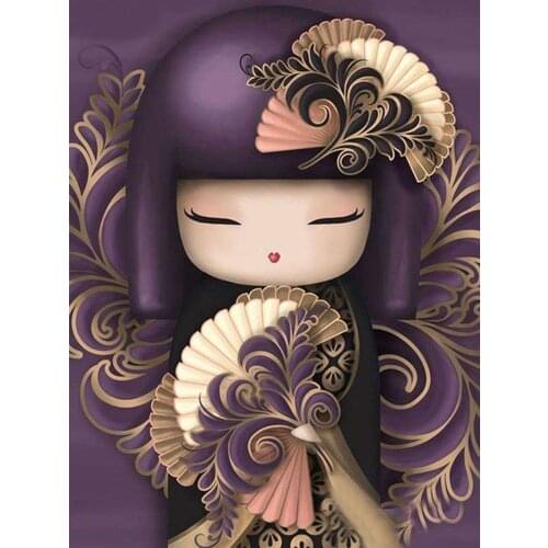 5D Diy Diamond Painting Japanese Girl Picture Full Square/Round Diamond Embroidery Cross Stitch Gift Home Decor Mosaic Needlwork