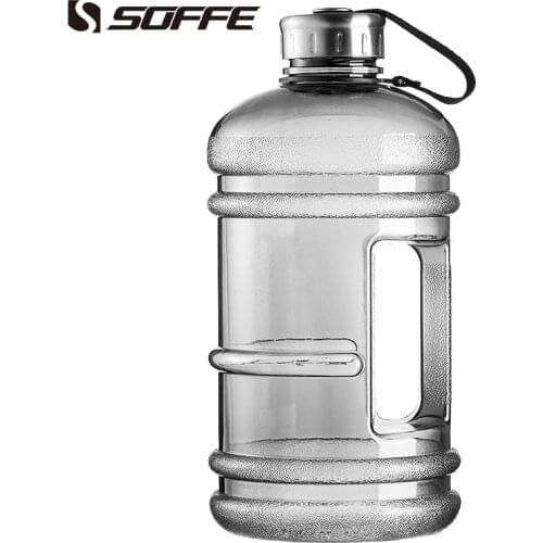 Soffe 2.2L Large Capcity 1/2 Gallon Water Bottle Bpa Free Shaker Protein Plastic Sport Water Bottles Handgrip Gym Fitness Kettle