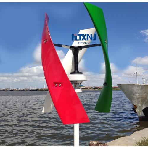 Household 600w 12v 24v 48v vertical axis maglev wind solar generator for on grid system with 1000w inverter