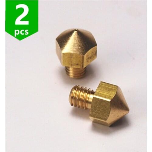 SWMAKER 2pcs/lot 3D printer parts Ultimaker original brass Nozzle 0.4mm for hot end 3mm filament 3D printer diy