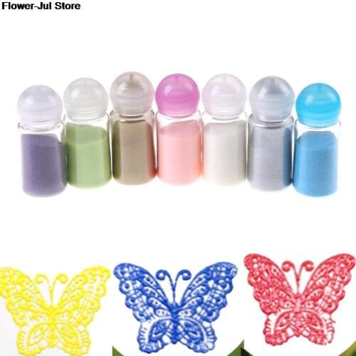 DIY Metallic Paint Emboss Powder Shiny Colour Embossing Pigment Stamping Scrapbooking Craft Embossing Powder 10ML/Bottle