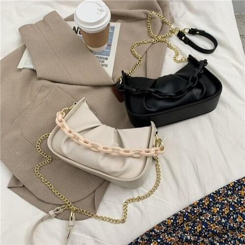 Designer Products 2021 Fashion New Design Womens Bag Cloud Bag Crossbody Bag In Hand Simple Fairy Bag Fold Chain Bag