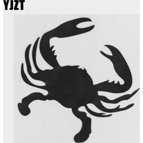 YJZT 13.6CM×13.7CM Personality Marine Animal Decal Car Sticker Vinyl 18A-0157