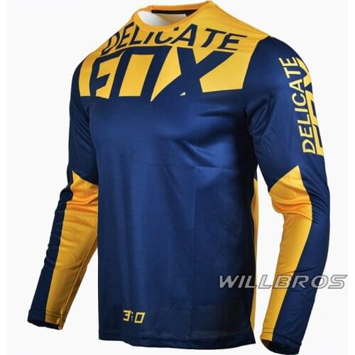 Hot Selling Delicate Fox 180 Prizm Jersey Motorbike Motocross Mens Summer T-shirt Motorcycle Long Sleeve
