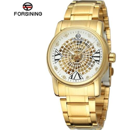 Top Brand Forsining Men Stainless Fashion Automatic Skeleton Mechanical Watch Casual Luxury Business Male Wristwatches