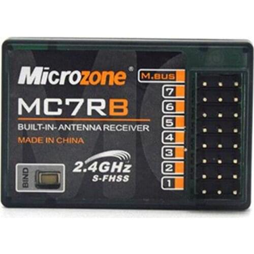 MicroZone MC7RB Receiver 6CH MC6C 2.4G 800M Controller Transmitter RC Airplane Drone Control Receiver
