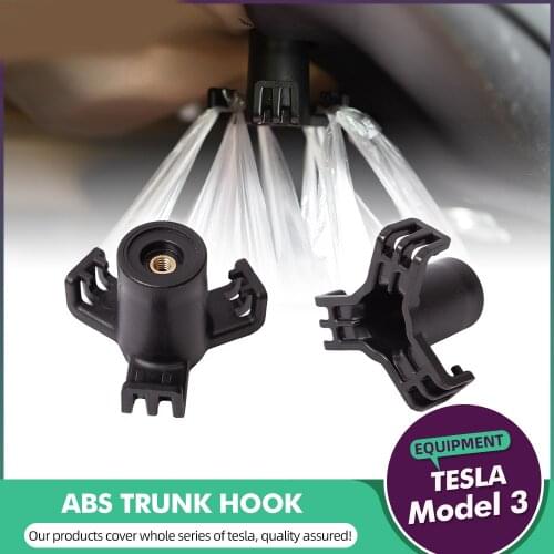 Model3 Trunk Hook For Tesla Model 3 2021 Accessories Car Cargo Rear Trunk Bag Hook Holder Hanger Model Three Model 3