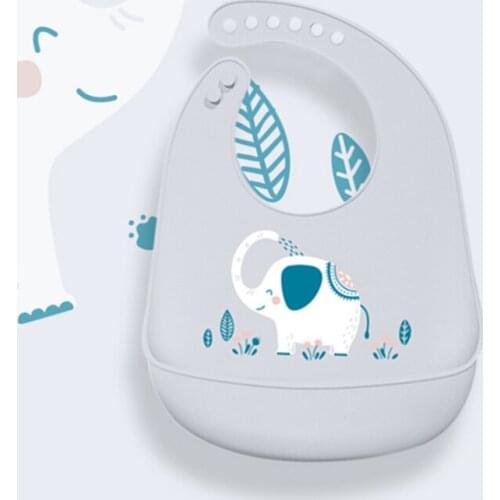 Cartoon Baby Bibs Waterproof Silicone Feeding children Saliva Towel Newborn Aprons Bibs Adjustable Burp Cloths Bandana