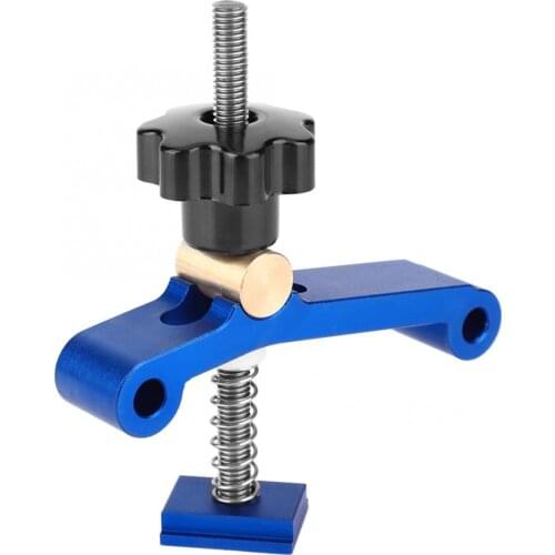 Woodworking T Slot Block Clamp Carpentry Pressboard Clamp Kit Multi-Purpose T Track Clamp Positioning Limiter Miter Clip Device