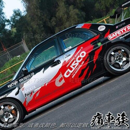 Car Sticker for SUBARU Impreza Door Body Exterior Decoration Sticker Impreza Racing Flame sticker