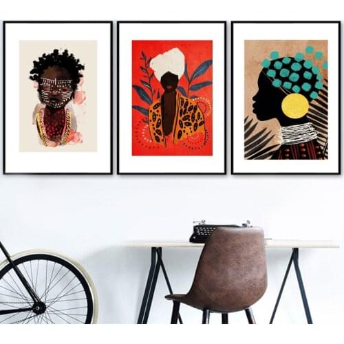 African Traditional Tribal Style Wall Art Canvas Painting Abstract Nordic Posters And Prints Wall Pictures For Living Room Decor