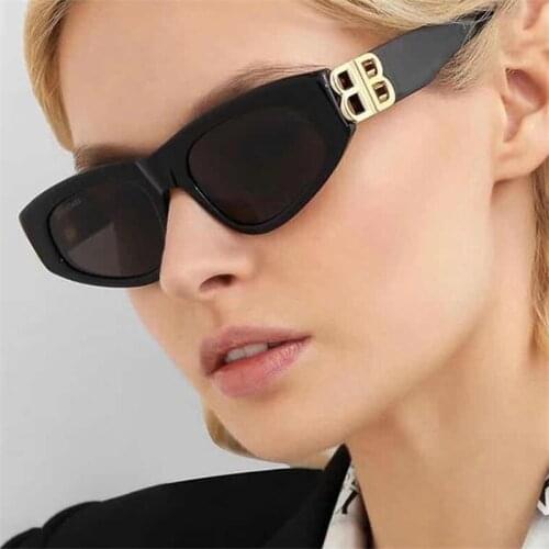 2021 New Women Sunglasses Vintage Square Sunglasses Brand Designer Female Eyeglass Cat Eye glasses UV400