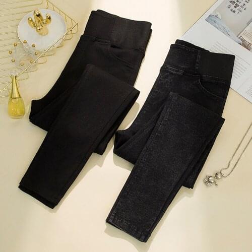 New Spring Autumn Pencil Pants For Women Ladies Skinny Outwear Leggings Femme Trousers Stretch Slim Female Pants Plus Size 5XL