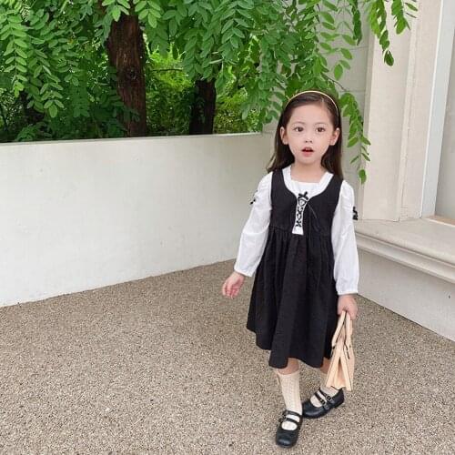 Dress For Girls Patchwork Dress For Girl Spring Autumn Dress Kids Casual Style Costume For Girls