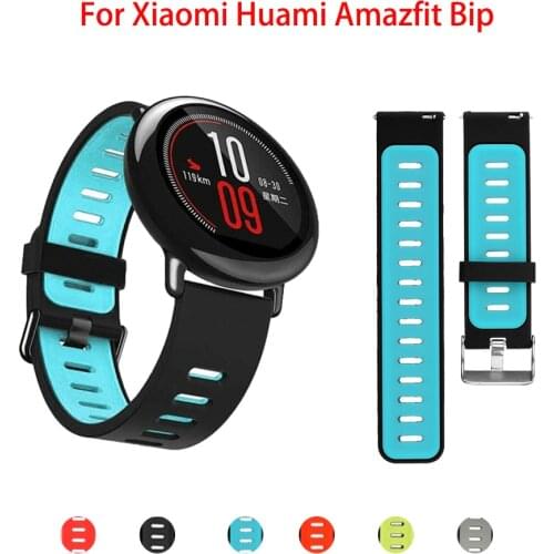 22mm Replacement Sport Silicone Band Strap for Xiaomi Huami Amazfit watch Pace band bracelet wriststrap Smart accessories