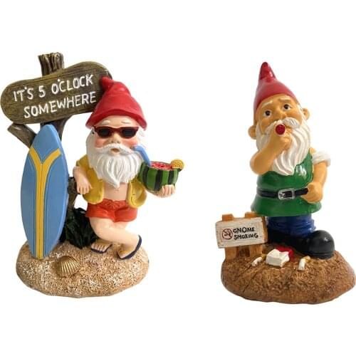Garden Resin Dwarf Ornaments Hand-painted Garden Gnome Statues Crafts Courtyard Park Villa Home Figurines Decoartion