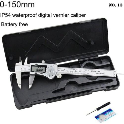 Digital Vernier Caliper IP54 Waterproof Stainless Steel Digital Calipers 0-150MM Vernier Calipers Metal Measuring Instrument New