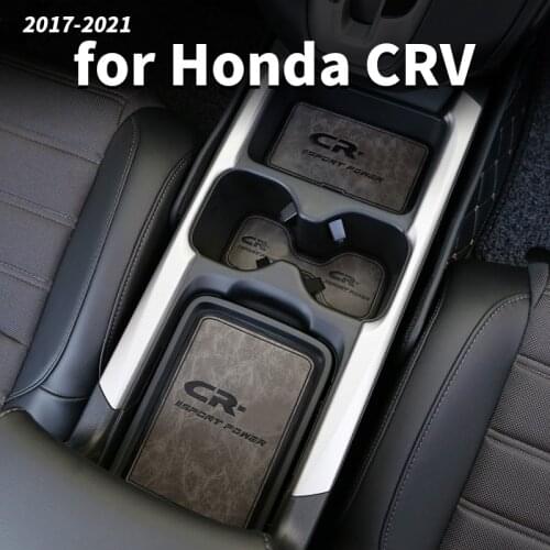 For Honda CRV CR-V 2017 2018 2020 Water Coaster Door Slot Pad Door Protection Pad Leather Coaster Interior Decoration Accessorie