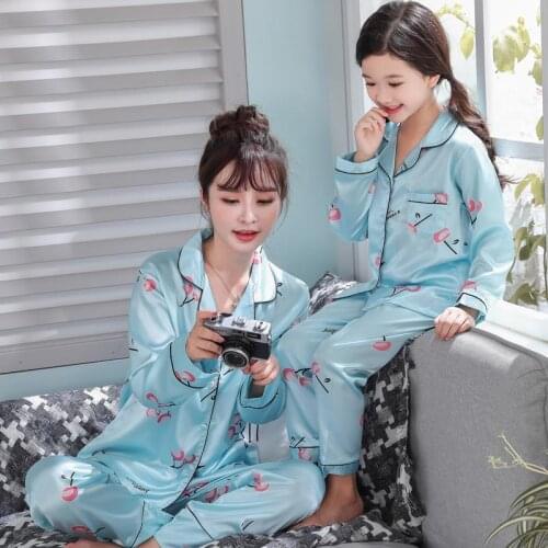 ZITY Autum Spring Pajamas Suit For Mother Kids Family Matching Outfits Mother And Daughter Son Women Clothing Child Mommy
