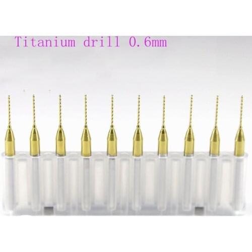10 PCS titanium carbide coating 3.175 mm 0.6 mm * CNC milling machine cutte, micro-printed circuit, metal engraving tool, woodwo