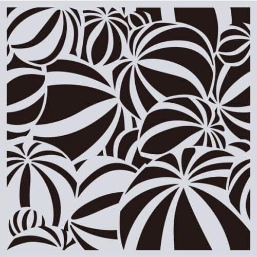 15*15 Geometry Layering Stencils Drawing Spray stencil DIY Scrapbook photo album Decorative Embossing DIY Card Crafts