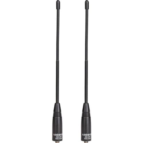 2PCS Nagoya NA-701 SMA-Female Dual Band 144/430MHz Soft Antenna for Baofeng UV-5R BF-888S Wouxun TYT Walkie Talkie Radio na701