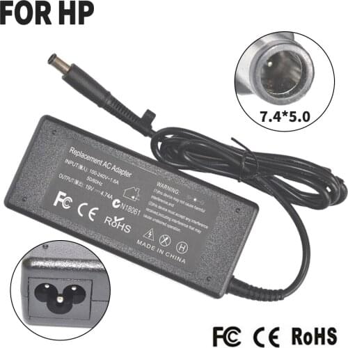 90W 19V 4.74A 7.4mm*5.0mm Power Adapter/Supply for Hp DV4 DV5 DV6 DV7 DV4-1000 DV5-1000 DV6-1000 DV7-1000 TC4400 charger