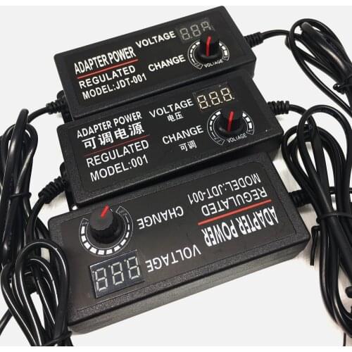 Power adapter Adjustable AC to DC3V12V 24V 9V display screen Power Switching Charger adatpor 3 12 24 v