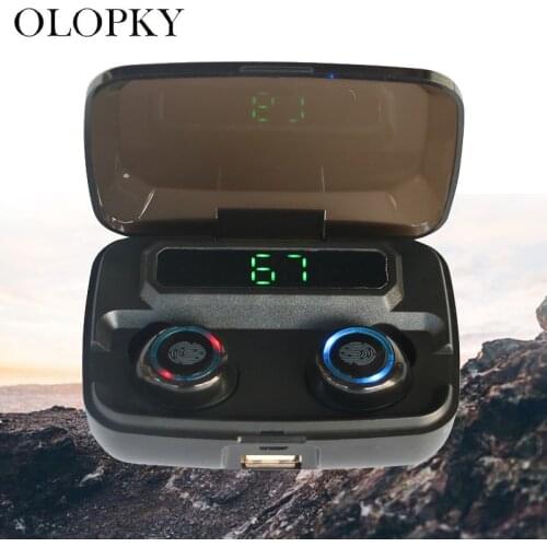 Bluetooth V5.0 Earphone TWS Wireless Earphones Touch Control Stereo Sport Wireless Headphones Earbuds Headset 3300mAh Waterproof