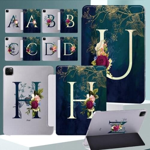 Tablet Case for Apple IPad Pro 11" 2018 2020 2021/IPad Pro 9.7"/Pro 10.5"new Letter Pattern PU Leather Smart Folding Stand Cover