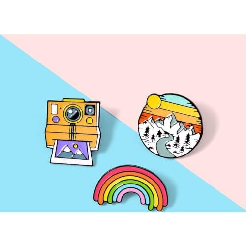 CUSTOM Cute Enamel Lapel Pin Set Cartoon Brooch Pin Badges Brooch Pins for Clothing Bags Jackets Accessory DIY Crafts
