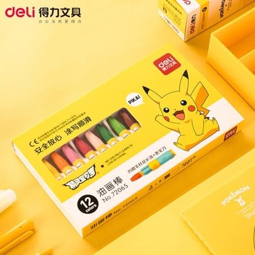 TAKARA TOMY Genuine Pokemon Childrens Brush 12 Colors/18 Colors/24 Colors/36 Colors Student Childrens Art Oil Brush Wholesale