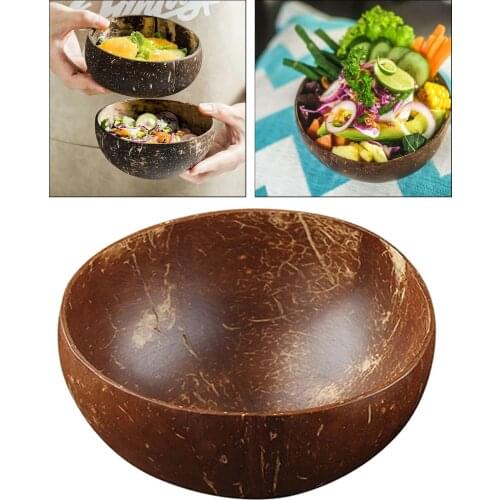 Handmade Eco Friendly Coconut Bowls Polish Wooden Bowl Tableware for Salad Rice Vegans Serving Party Pasta