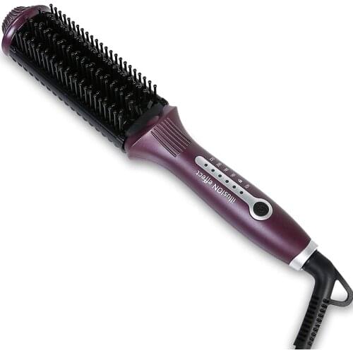 Fakir Illusion Effect Ion Electric Hair Straightener,Heat Indicator, Auto Power Off,Ergonomic Design and Easy Use, 220C Warm Up