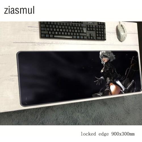 NieR Automata mousepad 900x300x2mm pad to mouse notbook computer mouse pad cheapest gaming padmouse gamer keyboard mouse mats