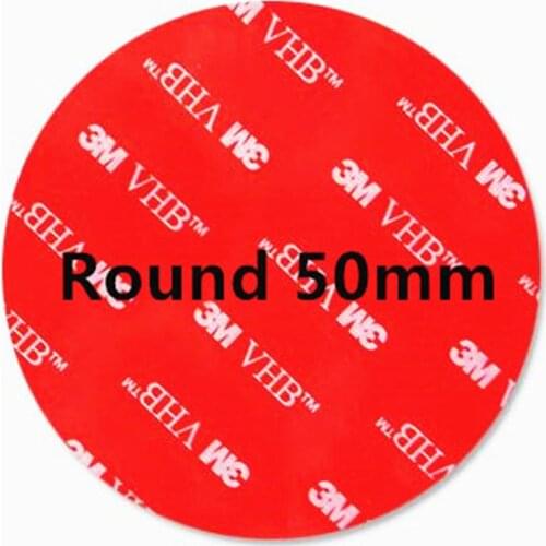 Round 50mm 3M double-sided adhesive VHB strong car sponge tape for seamless fixation of recorder etc bracket glue on wall