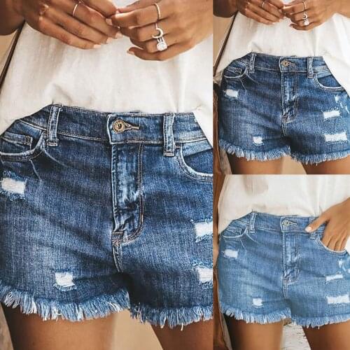 Summer Denim Shorts Women Sexy Hole Ripped Shorts Fashion Casual Slim Skinny Denim Shorts Lady Streetwear Jeans Джинсы Женские