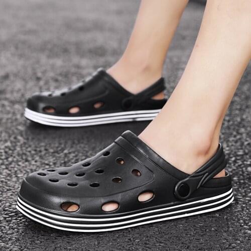 Summer Men Women Slippers Outdoor Garden Shoes Clogs Beach Sandals Mules Indoor Home Bathroom Slides Loafers Casual Flip Flops